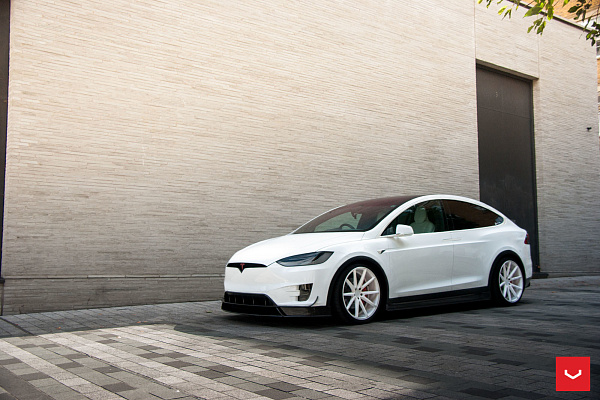 Фото дисков Vossen VFS-1 Белый глянец на Tesla Model X