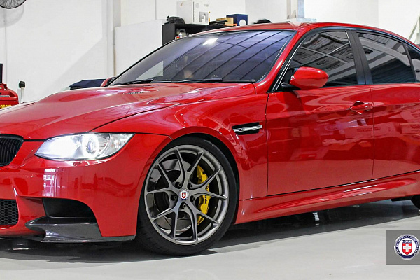 Фото дисков HRE P101 Сатиновый графит на BMW 3/M3 (E90)