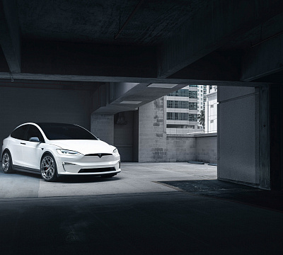 Фото дисков Vossen LC3-01 на Tesla Model X