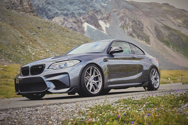 Фото дисков HRE R101 Сатиновый лак на BMW 2/M2 (F22/F87)