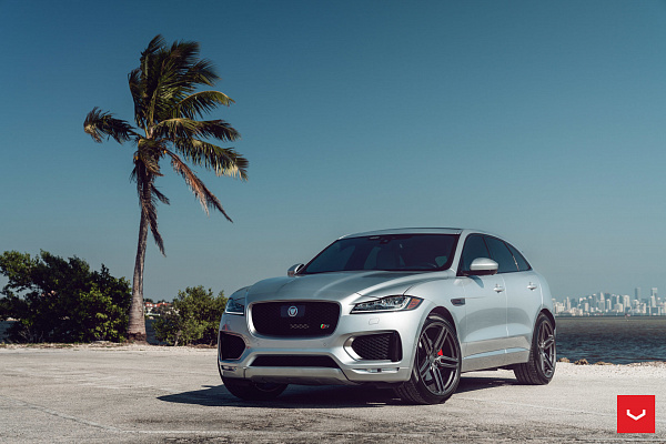 Фото дисков Vossen HF-1 Сатиновый графит на Jaguar F-Pace