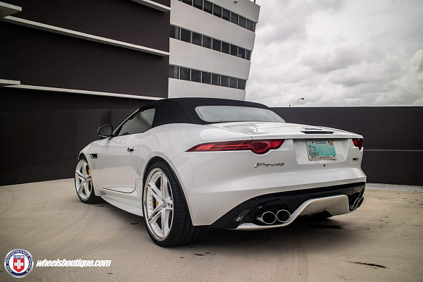 Фото дисков HRE S207 Белый глянец на Jaguar F-Type
