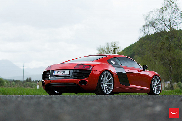 Фото дисков Vossen CVT Серебро на Audi R8 (Typ 42)