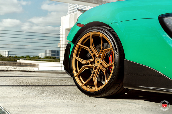 Фото дисков Vossen EVO-3R Глянцевое темное золото на McLaren 600