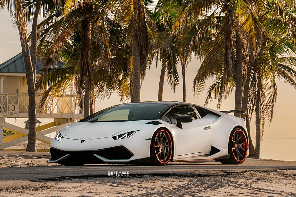 Фото дисков Strasse Wheels SM5R Deep Concave Другой цвет на Lamborghini Huracan