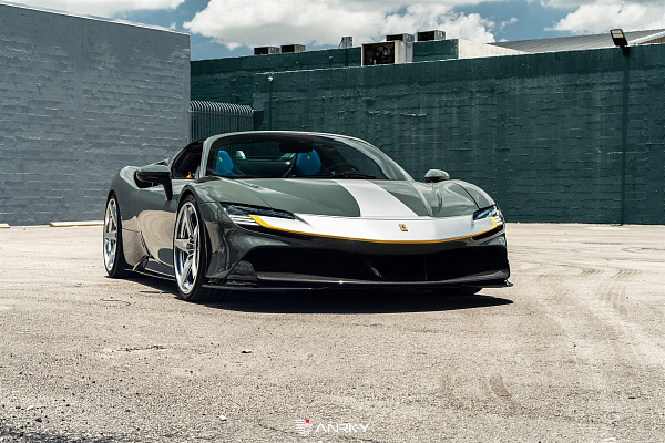Фото дисков Anrky RS5.3 Полированный лак на Ferrari SF90