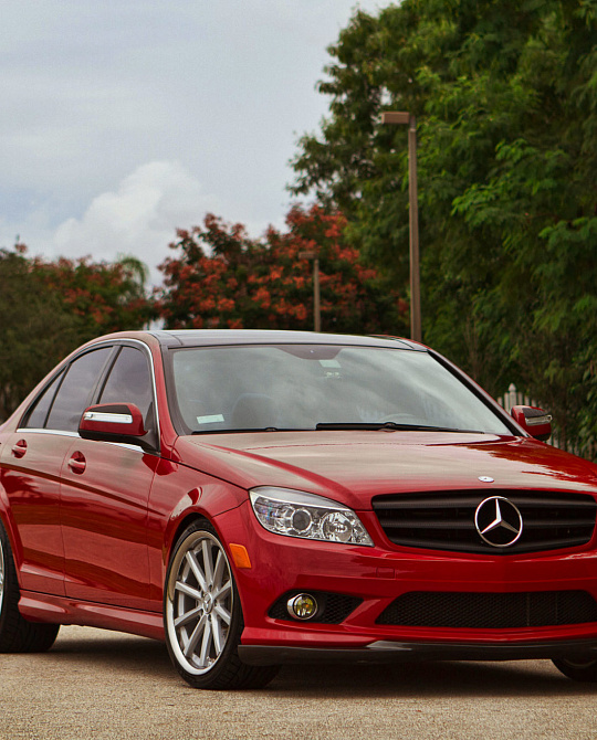 Фото дисков CV1 Серебро на Mercedes-Benz C-Class (W204)