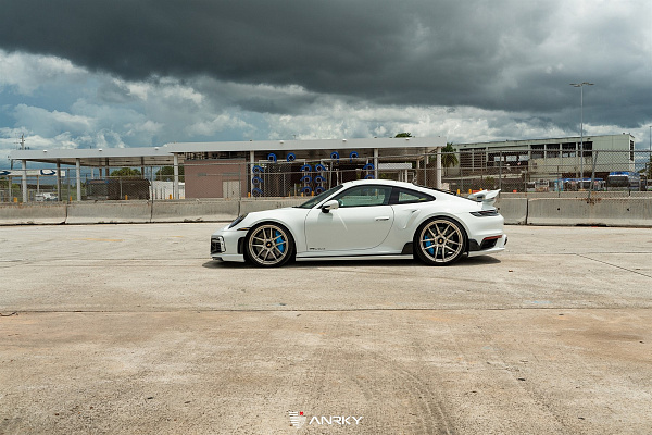 Фото дисков 1886 Wheels XR001 Сатиновая шампань на Porsche 911 VIII