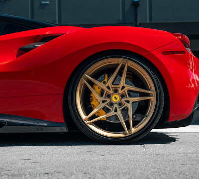 Фото дисков Anrky S1-X3 на Ferrari 488
