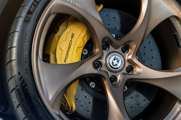 Фото дисков HRE 522M Сатиновая бронза на Porsche Cayenne III