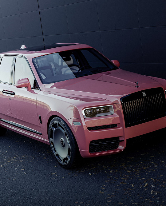 Фото дисков LX14 Черный сатин на Rolls-Royce Cullinan