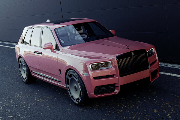 Фото дисков Brixton Forged LX14 Черный сатин на Rolls-Royce Cullinan