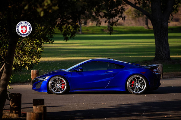Фото дисков HRE P201 Полированный лак на Acura NSX II