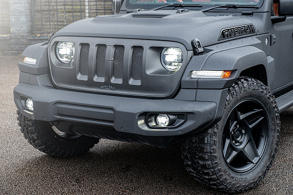 Фото дисков Kahn Mondial Heavy Duty RS Черный матовый на Jeep Wrangler IV (JL)