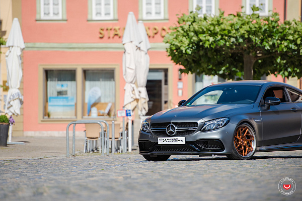 Фото дисков Vossen CG-209T (3-Piece) Глянцевая медь на Mercedes-Benz C-Class (W205)