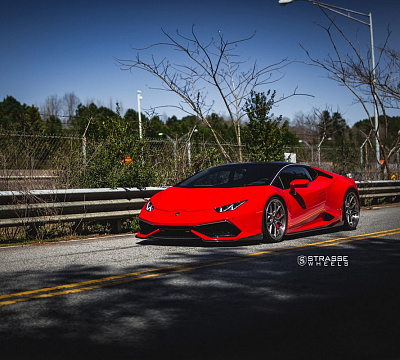 Фото дисков Strasse Wheels SM5R Deep Concave FS на Lamborghini Huracan
