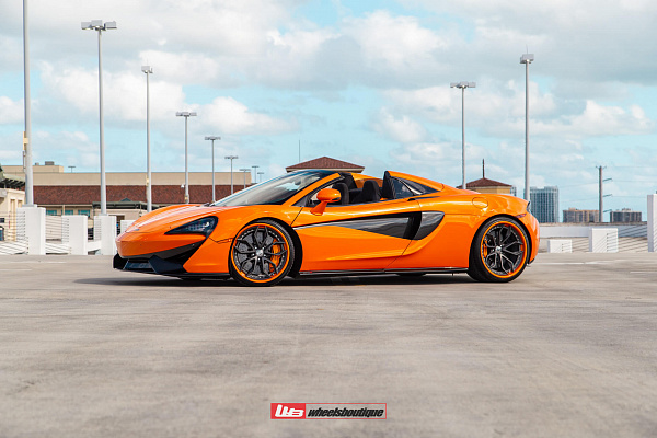 Фото дисков HRE S201 Сатиновый графит на McLaren 570S