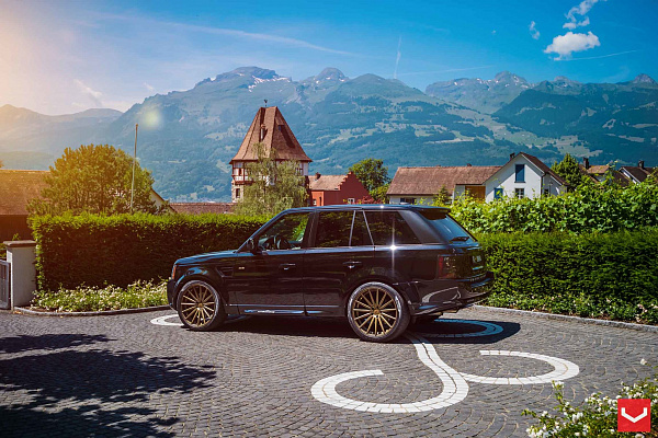 Фото дисков Vossen VFS-2 Сатиновое темное золото на Land Rover Range Rover Sport I