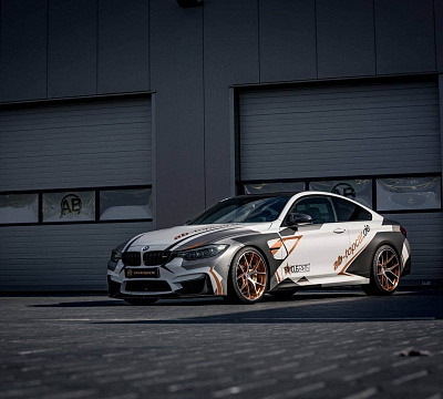 Фото дисков HRE P101 на BMW 4/M4 (F32/F82)