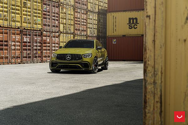 Фото дисков Vossen HF-5 Черный глянец на Mercedes-Benz GLC (X253, C253)