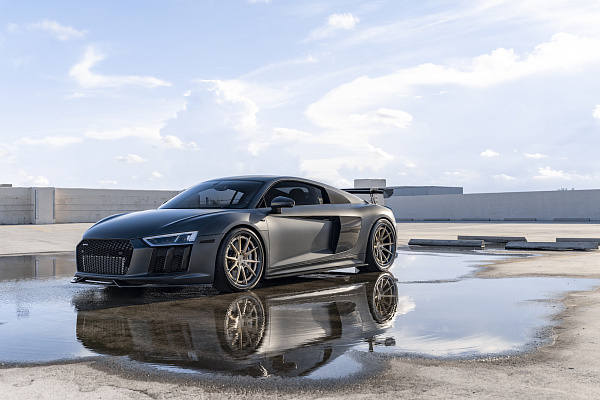 Фото дисков Strasse Wheels SV10 Track Сатиновая шампань на Audi R8 (4S)