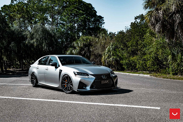 Фото дисков Vossen HF-3 Сатиновый графит на Lexus GS IV