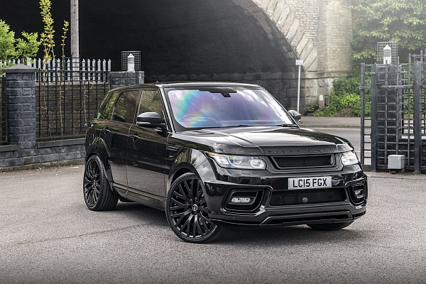 Фото дисков Kahn RS-2 Черный сатин на Land Rover Range Rover Sport II
