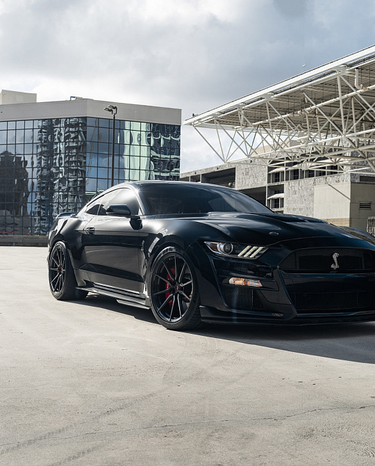 Фото дисков M-X2 Черный глянец на Ford Mustang VI