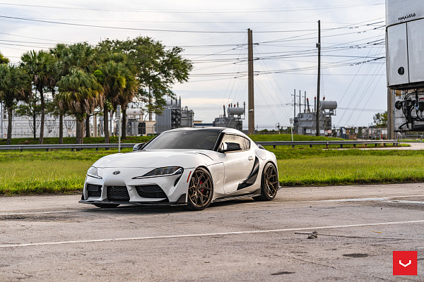 Фото дисков Vossen HF-5 Сатиновая бронза на Toyota Supra A90