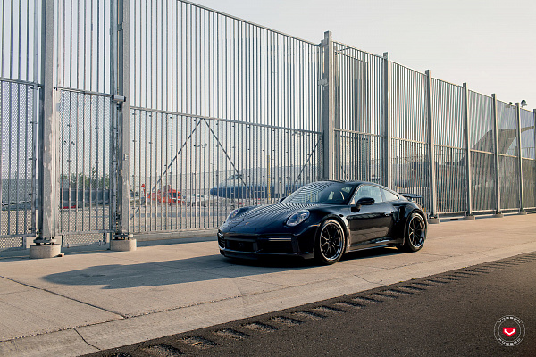 Фото дисков Vossen EVO-2R (3-Piece) Черный сатин на Porsche 911 VIII