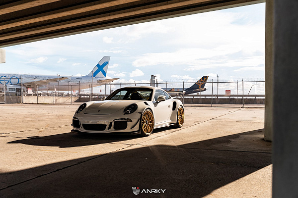 Фото дисков Anrky RS1 Сатиновое золото на Porsche 911 VII