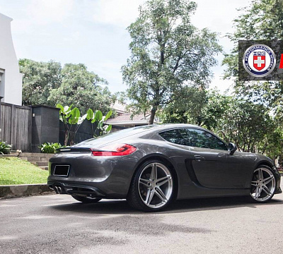 Фото дисков HRE P107 на Porsche Cayman II