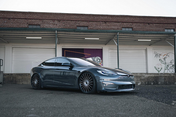 Фото дисков Asanti VICEROY Алмазная проточка на Tesla Model S