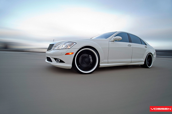 Фото дисков Vossen CV1 Черный сатин на Mercedes-Benz S-Class (W221)