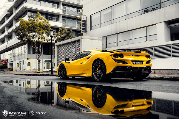 Фото дисков Brixton Forged PF2 Черный сатин на Ferrari F8