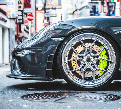 Фото дисков Brixton Forged CM5-R на Porsche Boxster IV