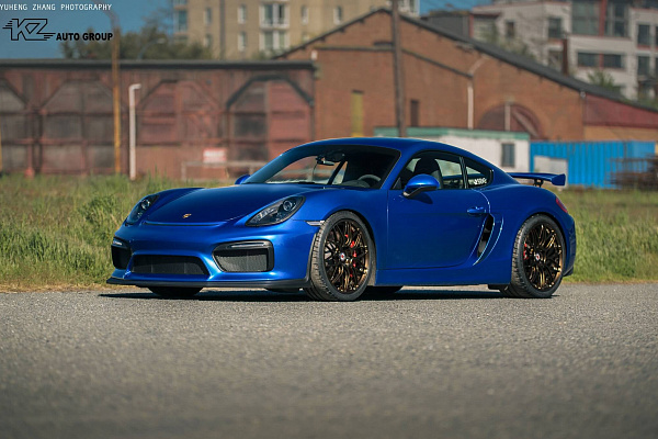 Фото дисков HRE RC100 Глянцевая бронза на Porsche Cayman II