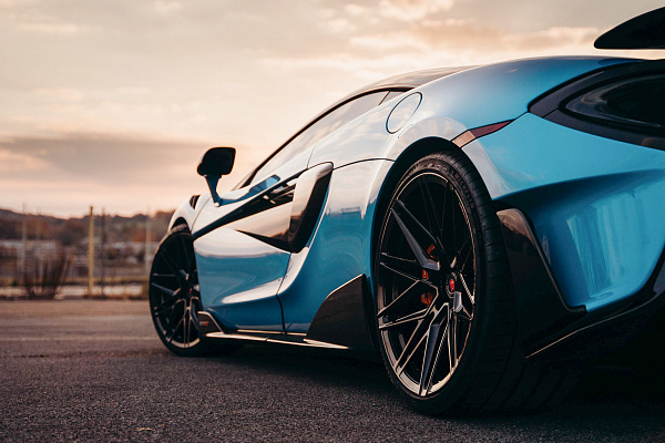 Фото дисков Vossen EVO-5 Черный глянец на McLaren 600