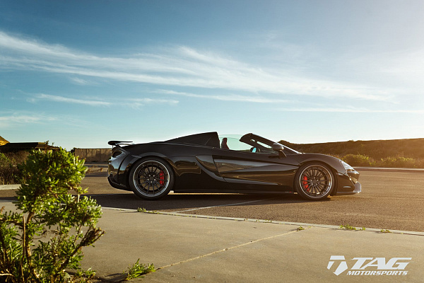 Фото дисков Anrky AN39 Черный сатин на McLaren 570S