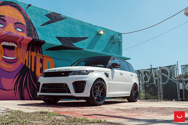 Фото дисков Vossen HF-5 Черный глянец на Range Rover Sport II