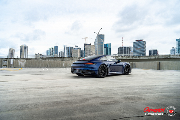 Фото дисков Vossen RS92 Черный сатин на Porsche 911 VIII