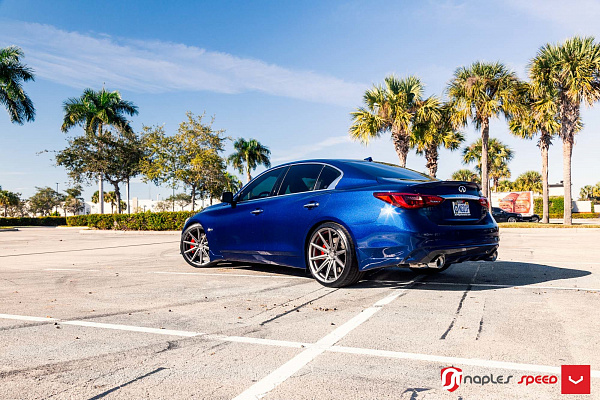 Фото дисков Vossen VFS-10 Сатиновый графит на Infiniti Q50