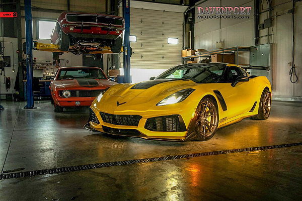 Фото дисков Anrky AN12 Глянцевый темный лак на Chevrolet Corvette C7