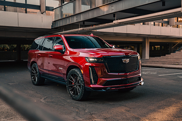 Фото дисков Vossen HF6-1 Черный глянец на Cadillac Escalade V