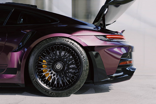 Фото дисков Brixton Forged TR20 Черный сатин на Porsche 911 VIII