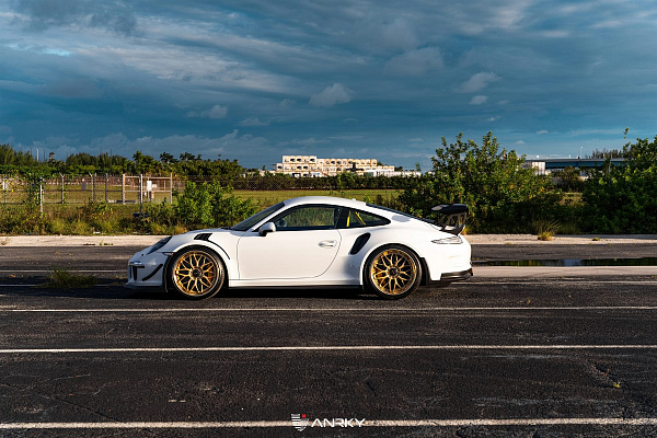 Фото дисков Anrky RS1 Сатиновое золото на Porsche 911 VII