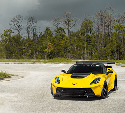 Фото дисков Vossen S17-03 (3-Piece) на Chevrolet Corvette C7