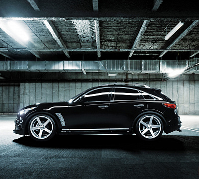 Фото дисков Vossen CV3 на Infiniti FX II