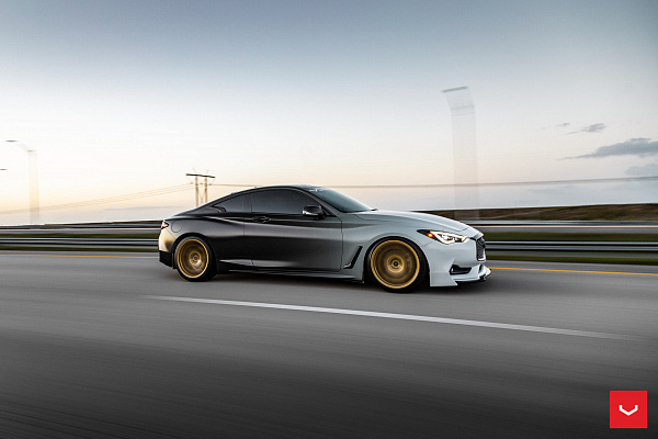 Фото дисков Vossen HF-2 Глянцевое золото на Infiniti Q60 II