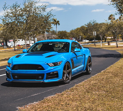 Фото дисков Vossen CV3 на Ford Mustang VI